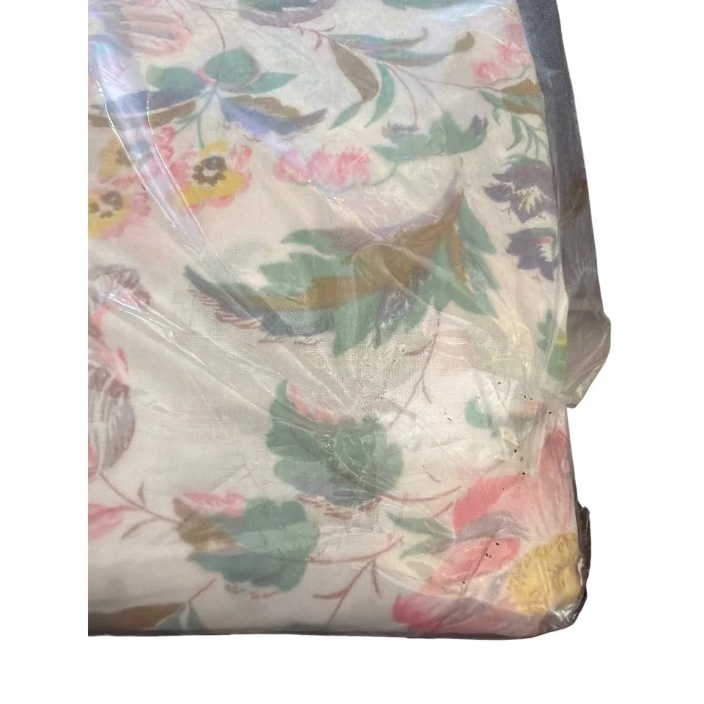 Vintage Danville Doulton Rose Twin Flat Sheet Cottagecore Floral Grandmillennial